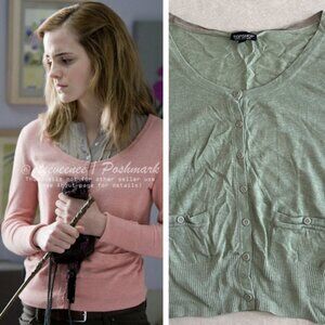 Topshop Knitted Scoop Neck Cardigan ALT ASO Hermione Granger